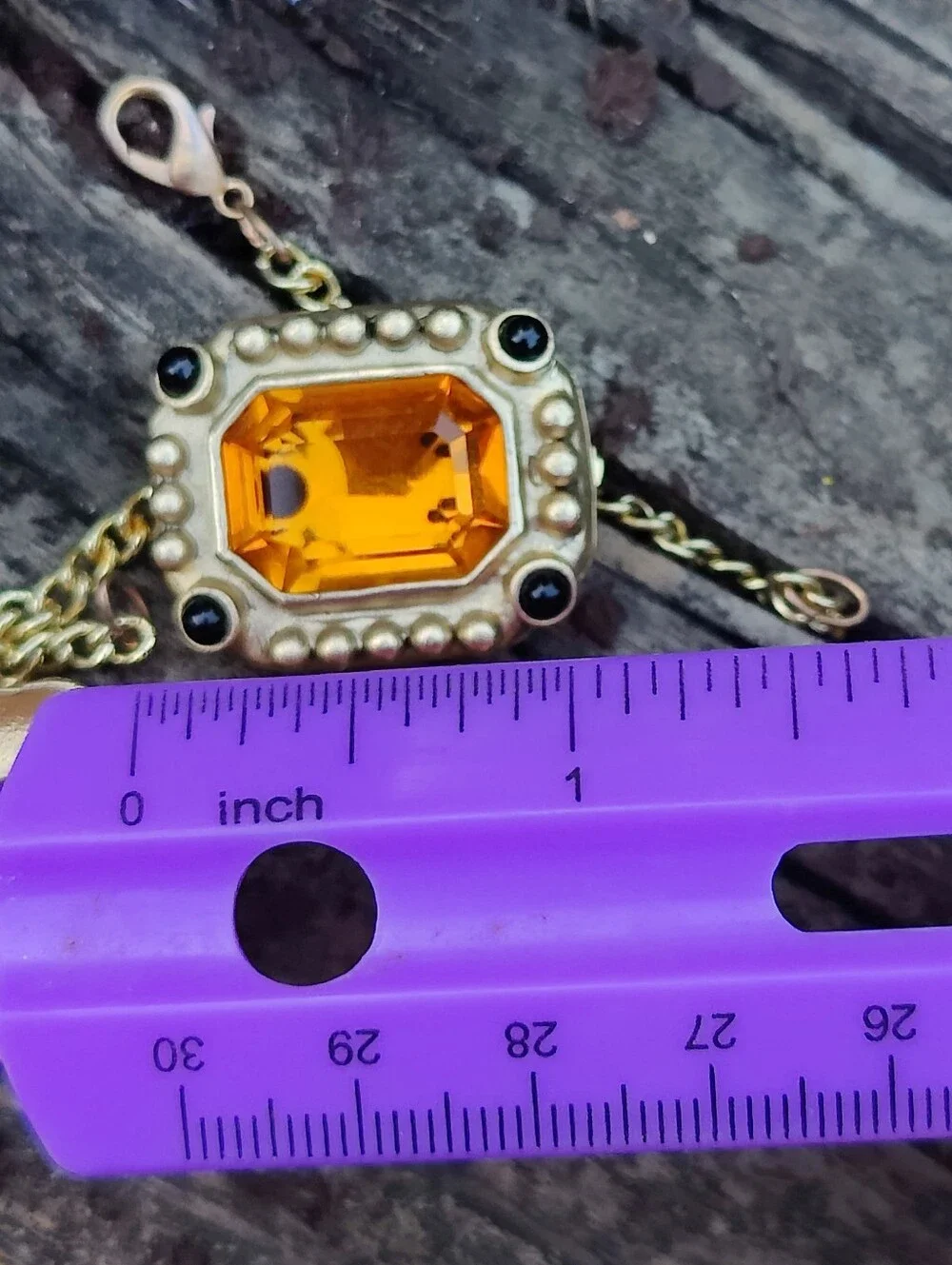 💛 Vintage Citrine Crystal Earrings